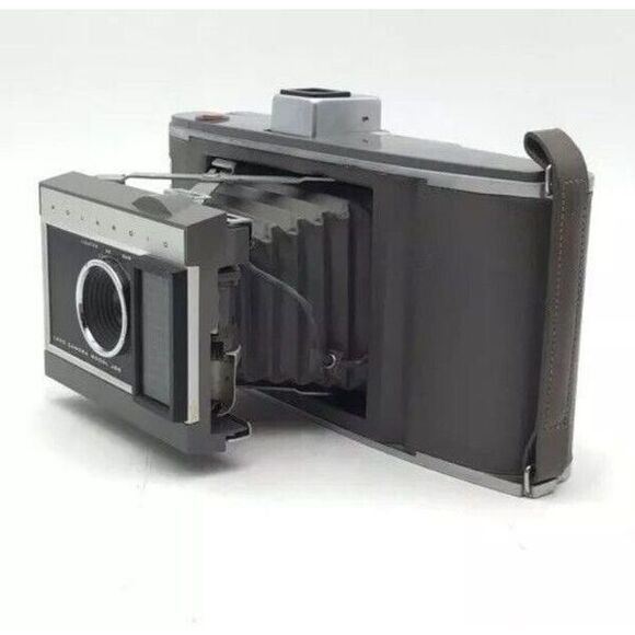 Polaroid 800 Land Camera w/ Leather Case & Accessories Vintage - Picture 2 of 7